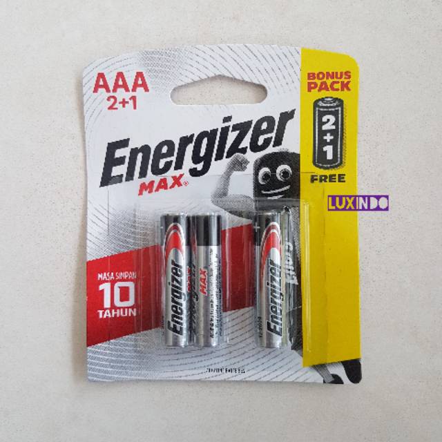 Baterai/Battery/Batere/Batre  Energizer AAA isi 3 pcs 1.5V