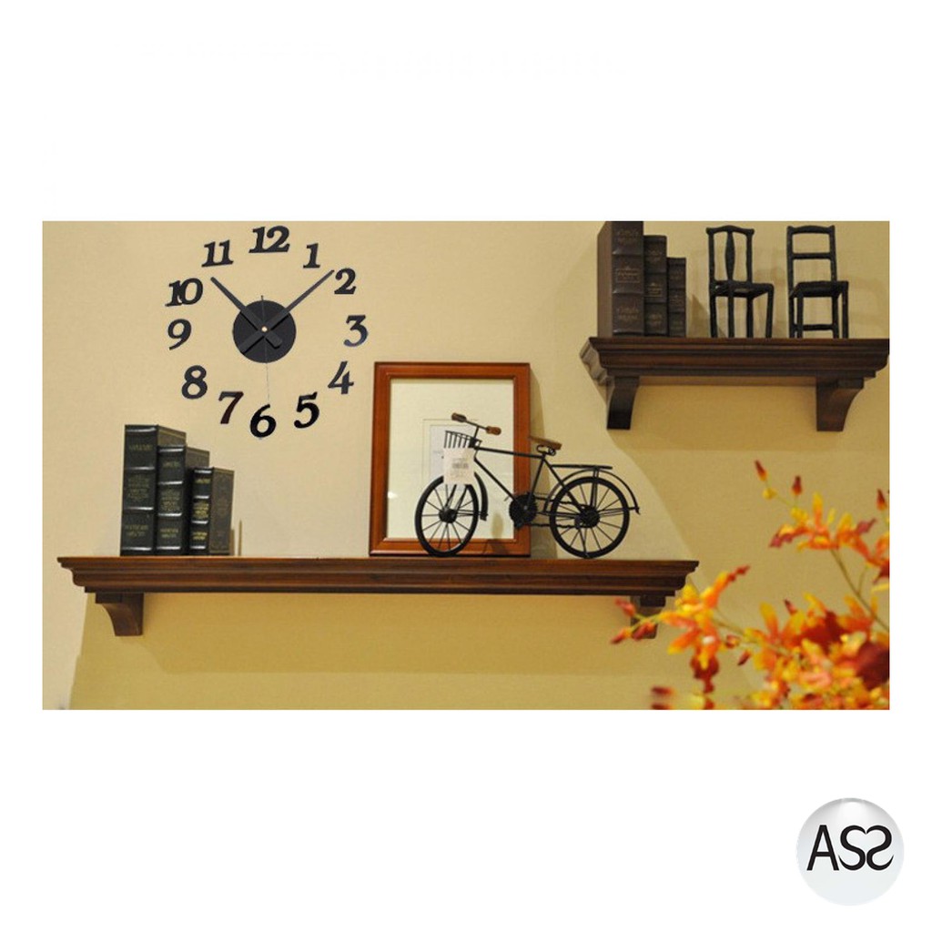 ASS Shop - Jam Dinding DIY Giant Wall Clock Quartz Creative Design 30-50cm DIY-03