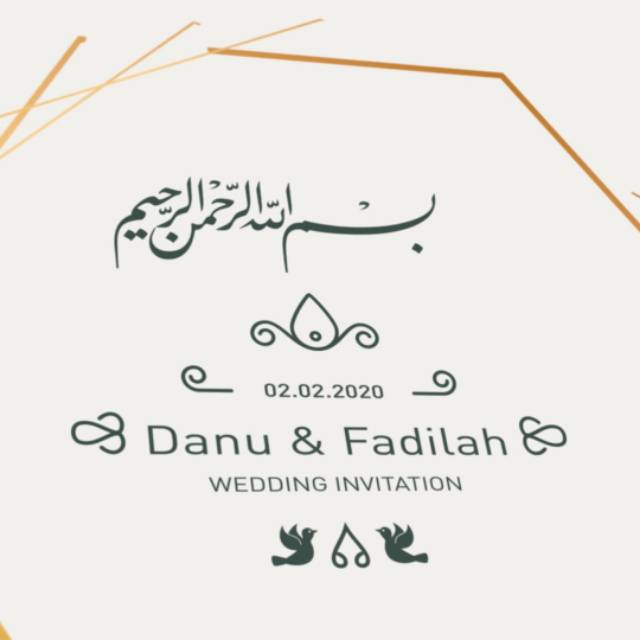 Video Animasi Undangan Pernikahan Wedding Invitation
