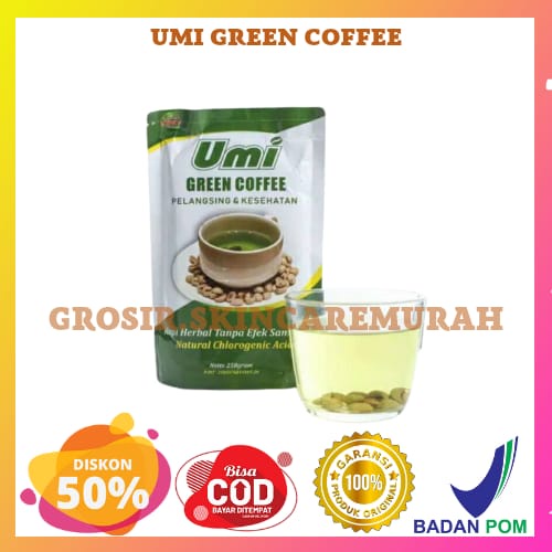

UMI GREEN COFFEE ORIGINAL 100% kemasan 1 pouch 250grm