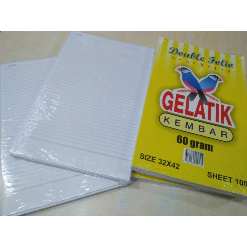 

DOUBLE FOLIO GARIS GELATIK KERTAS FOLIO