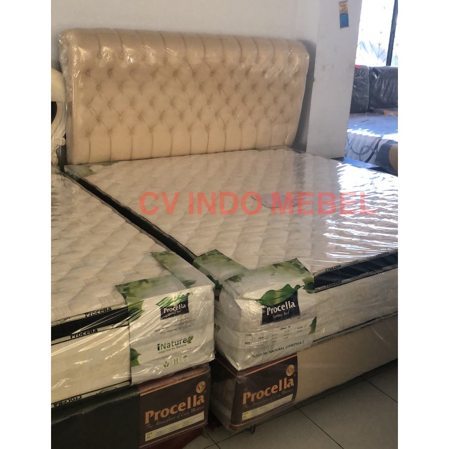 Springbed procella venesia PT sand sparta cream 180x200 makassar ready matras kasur spring bed berga