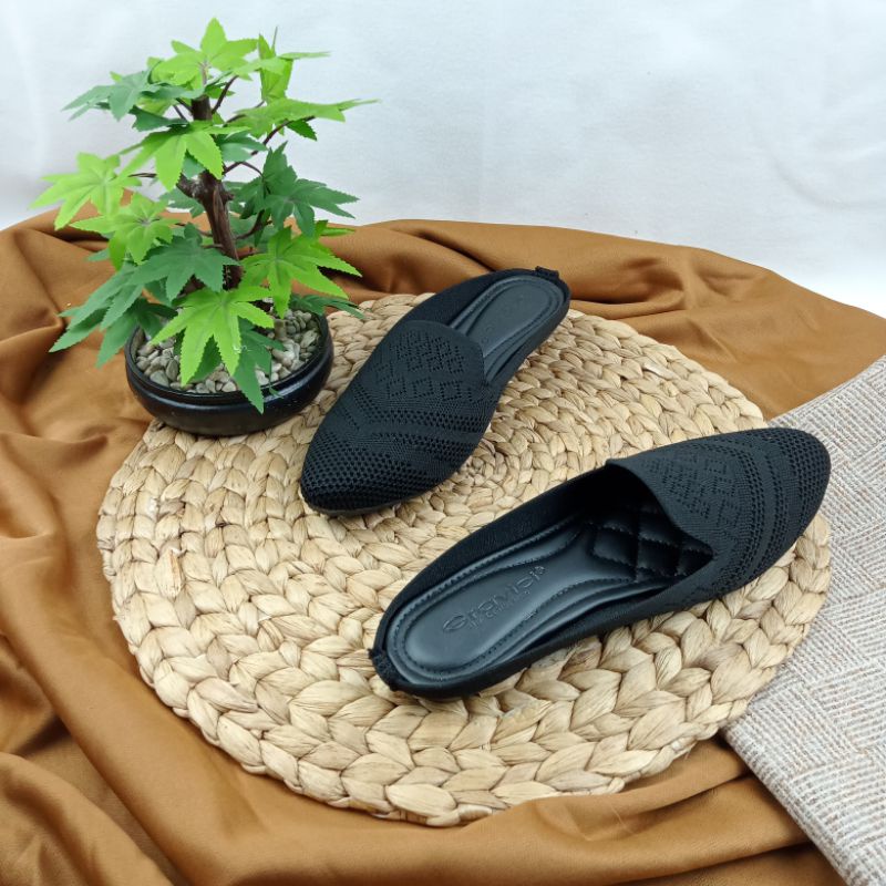 Sandal Flat Wanita , Sandal Mules JEA 90