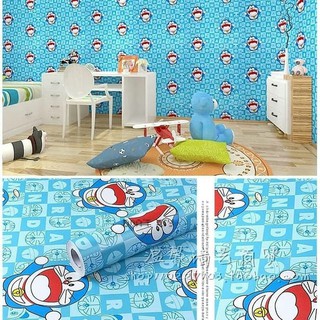 Wallpaper Stiker  Dinding  Murah Motif Doraemon  Kotak 