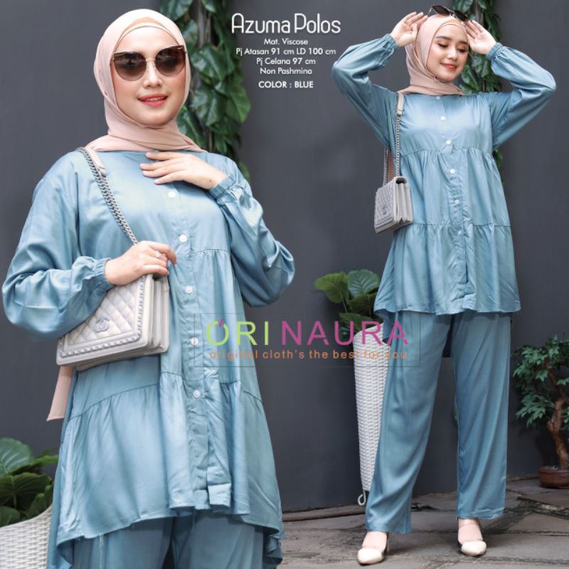 AZUMA POLOS SET BAJU SETELAN PANT BY ORI NAURA