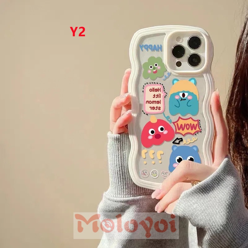 Soft Case Motif Kartun Monster Kecil Untuk IPhone 11 14 13 12 Pro MAX 7 8 14 6 6s Plus 14 Plus 7 Plus XR X XS MAX SE 2020