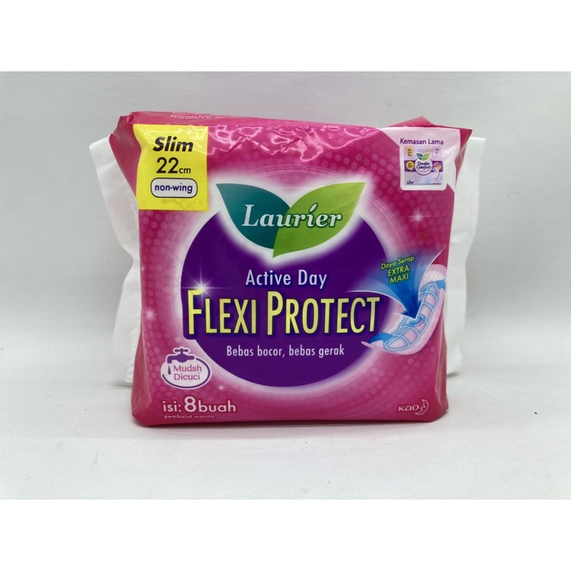 Pembalut Laurier Flexi Protect Slim 22cm NW Isi 8s Barcode 8992727004053