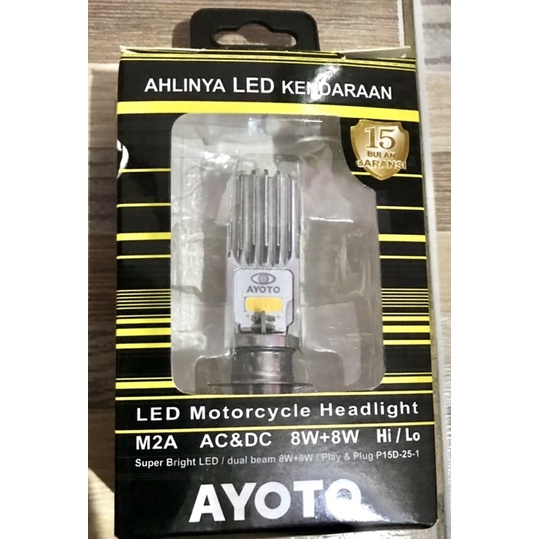 [ORIGINAL AYOTO ] Lampu Led Motor Tyto M2A H6 (putih) Untuk Matic dan Bebek