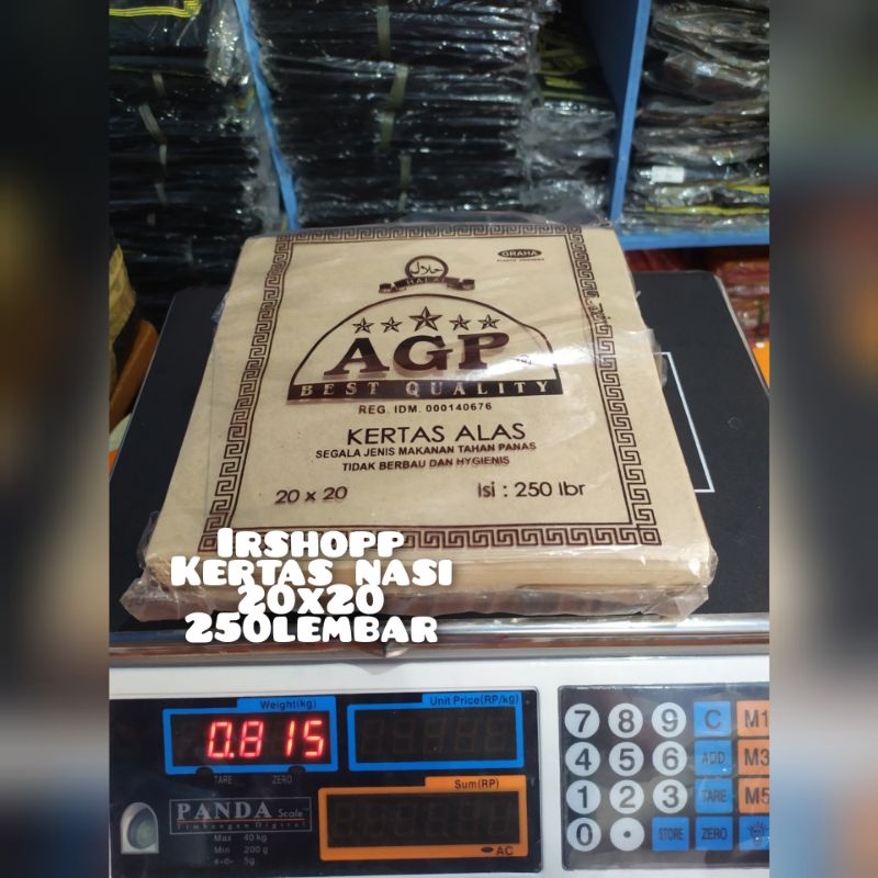 

kertas nasi alas kotak 20x20 250lembar