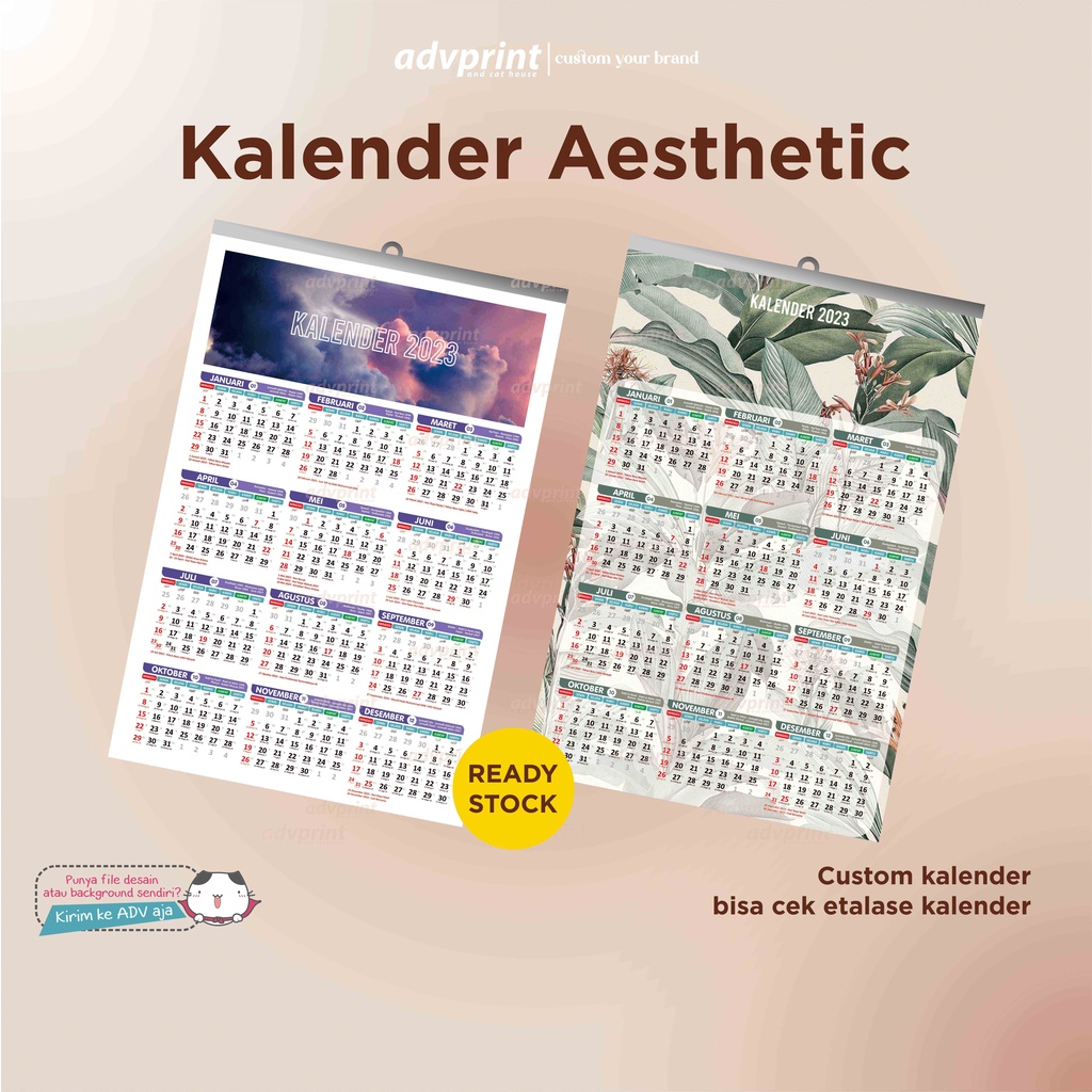 

KALENDER AESTHETIC ◽ KALENDER 2025 ◽ MINIMALIS ◽ READY STOCK