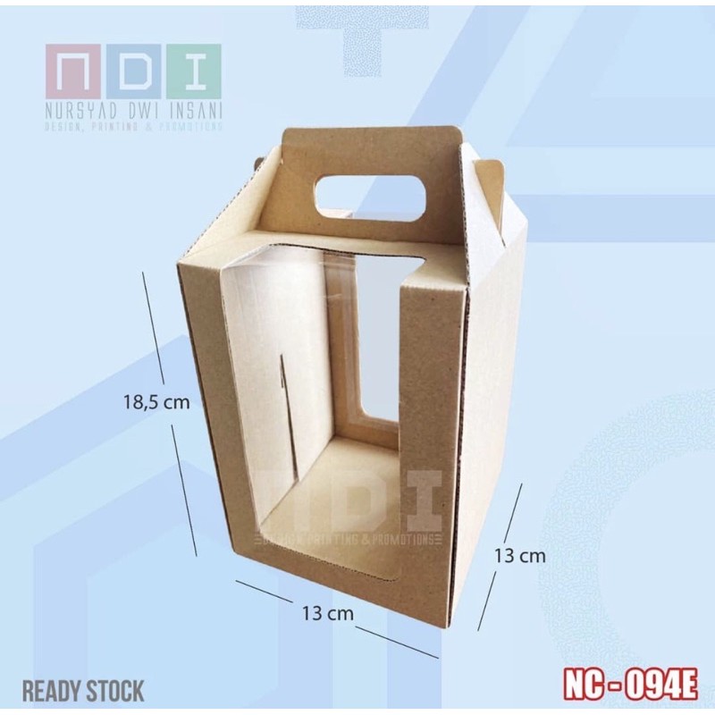 

DUS BOX CORRUGATED MIKA 1 PAK (ISI 20pcs) Uk. 13x13x18.5cm