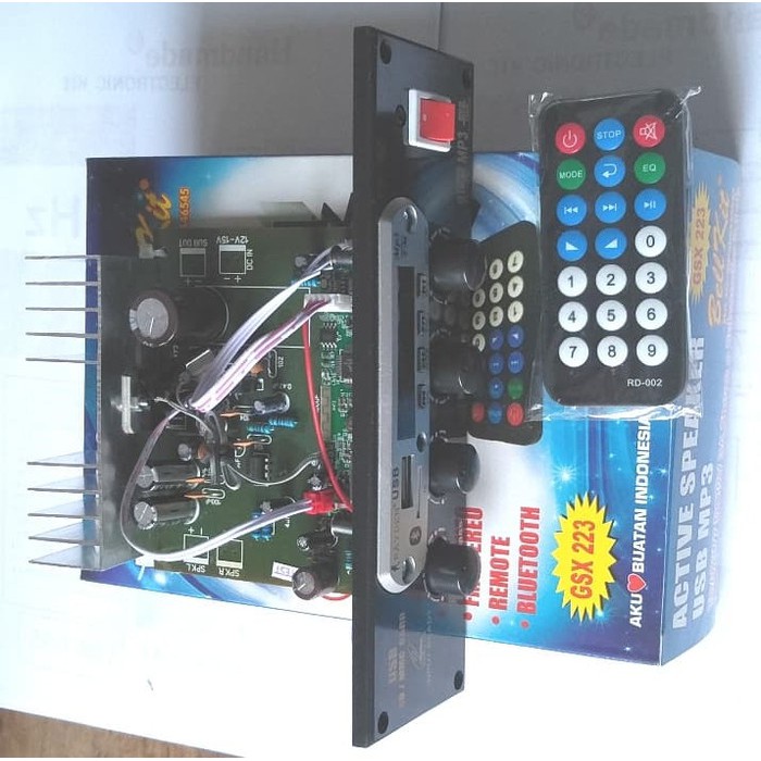 Jual Rakitan Active Speaker Home theater TDA7377 + Radio FM MP3