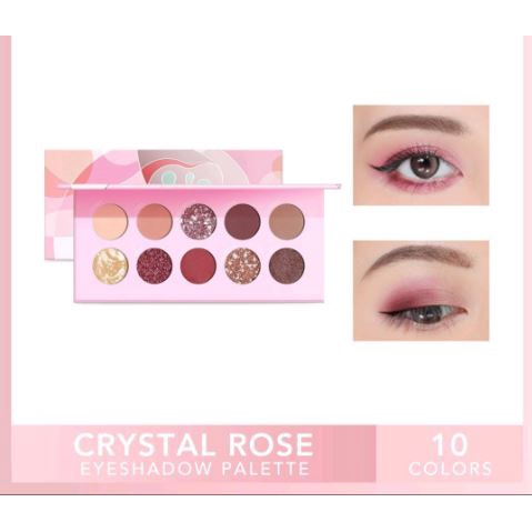 ☘️Yuri Kosmetik☘️ YOU CRYSTAL ROSE EYESHADOW PALETTE