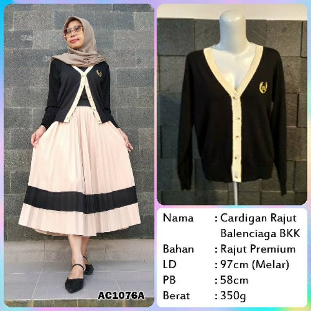 CARDIGAN RAJUT BALENCIAGA BANGKOK BY ANIS COLLECTION