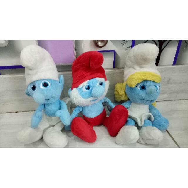 Boneka smurf ori. Mainan anak. Monyet. Monchhichi. Moncici. Beruang. Jerapah. Hewan bjd barbie npk