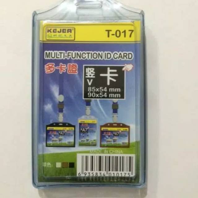 

Tempat id card karet 2 kartu dan tempat kartu plastik id