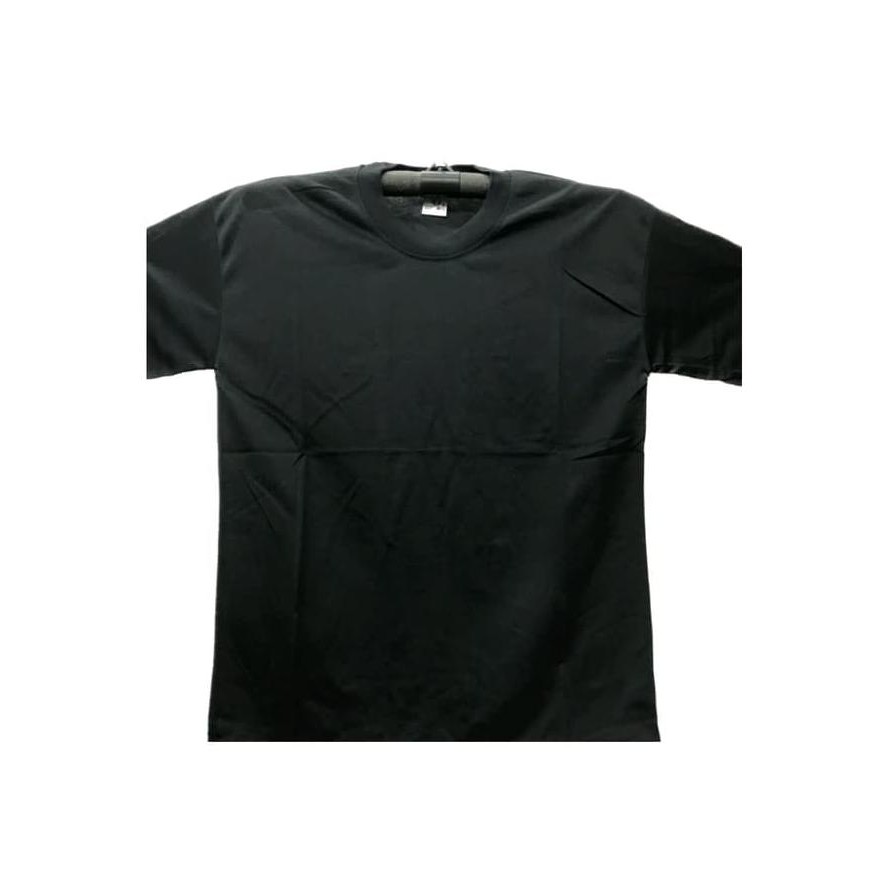 promo kaos polos oblong pe double knit hitam terbaru
