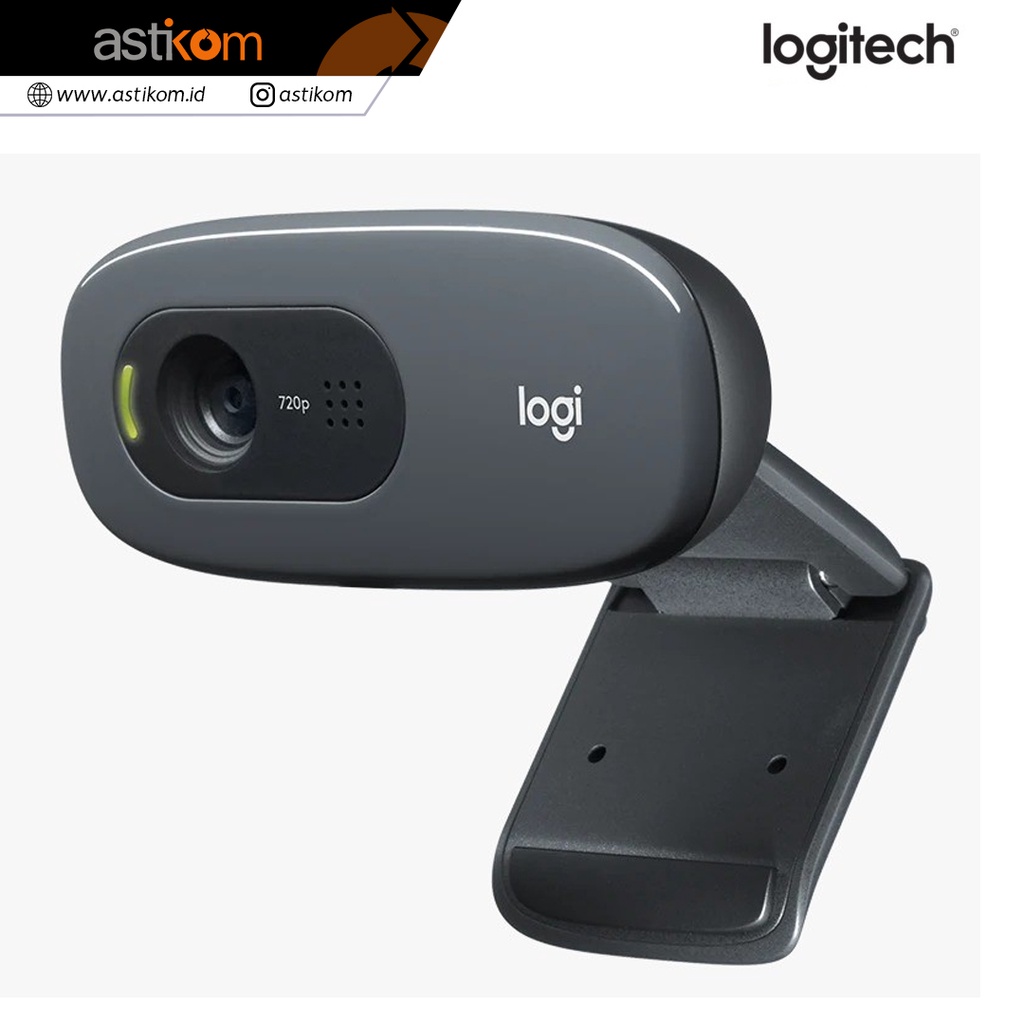 WebCam LOGITECH C270 HD 720P Web Camera For Streaming/Laptop/Komputer