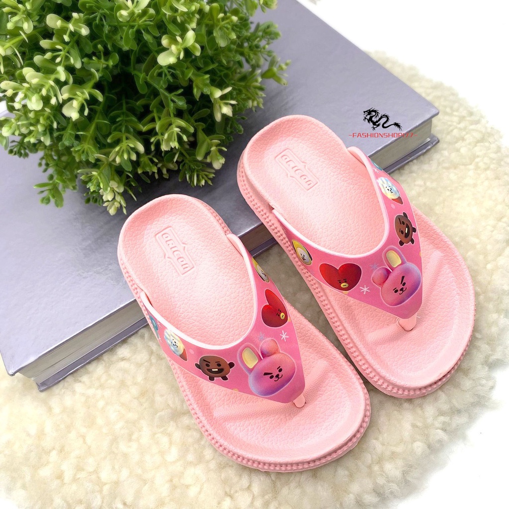 Sandal Jepit Anak Perempuan Bahan Karet Terbaru Kekinian Size 24-35