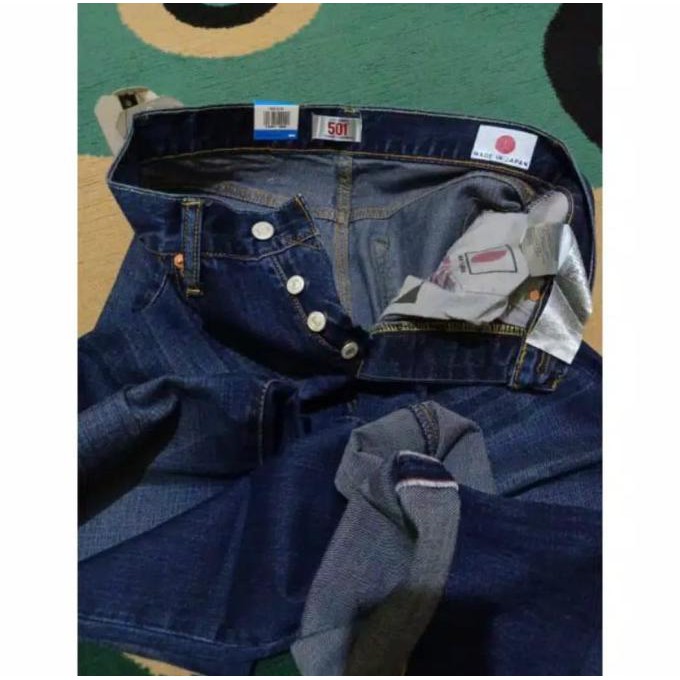 Jeans Hitam Garment / Levis 501 Made In Japan / Celana Panjang Pria - Hitam Garment, 28