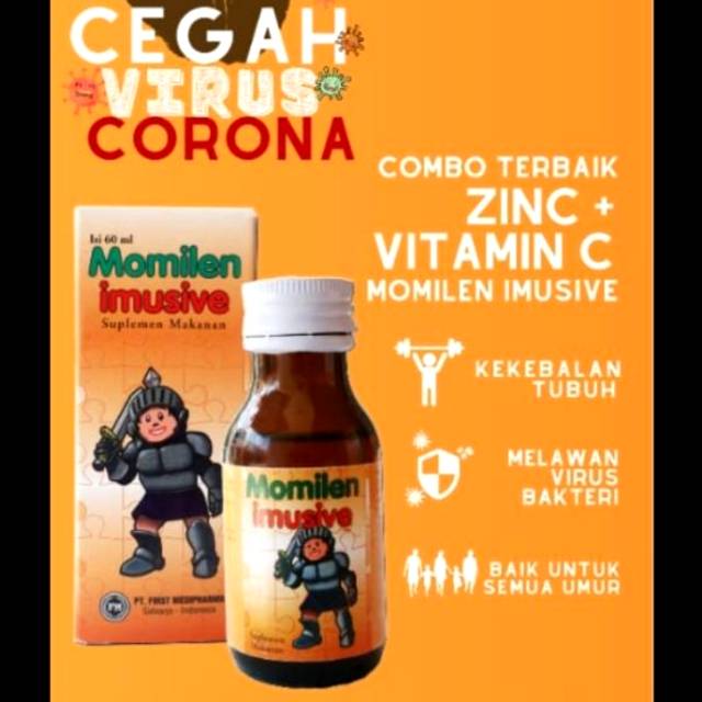 Momilen imusive / vitamin c / vitamin anak / vitamin / cegah virus korona