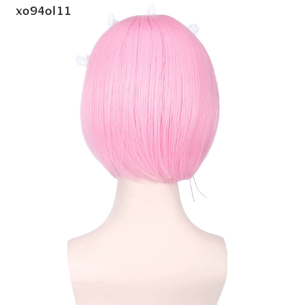 Wig / Rambut Palsu Hajimeru Isekai Seikatsu Rem Ram Twins Warna Biru + Pink Untuk Cosplay