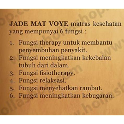 Promo Jade Mat Voye / Matras Kesehatan / Matras Terapi Kesehatan