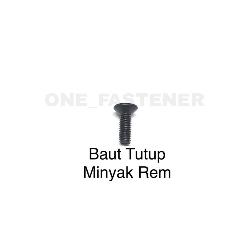 100 pcs Baut Tutup Minyak master Rem JF Verseng M4x12 4mm 4x12 4mili