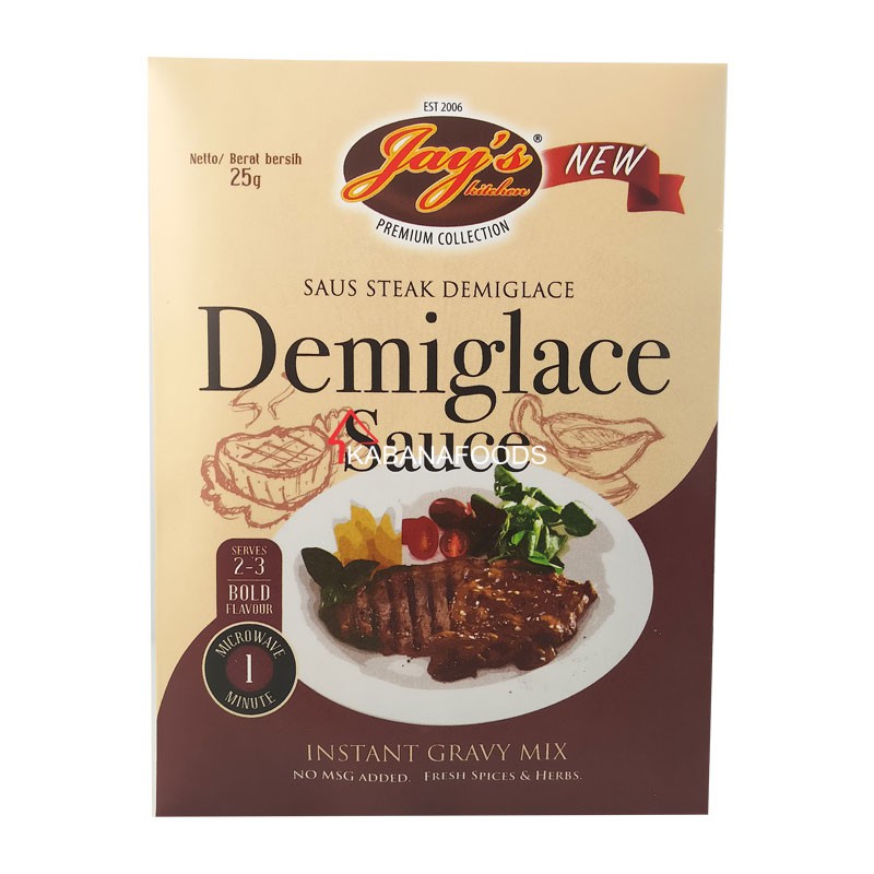 

Saus Steak Instan Demiglace Jay's Instant Gravy Demiglace Sauce 25g