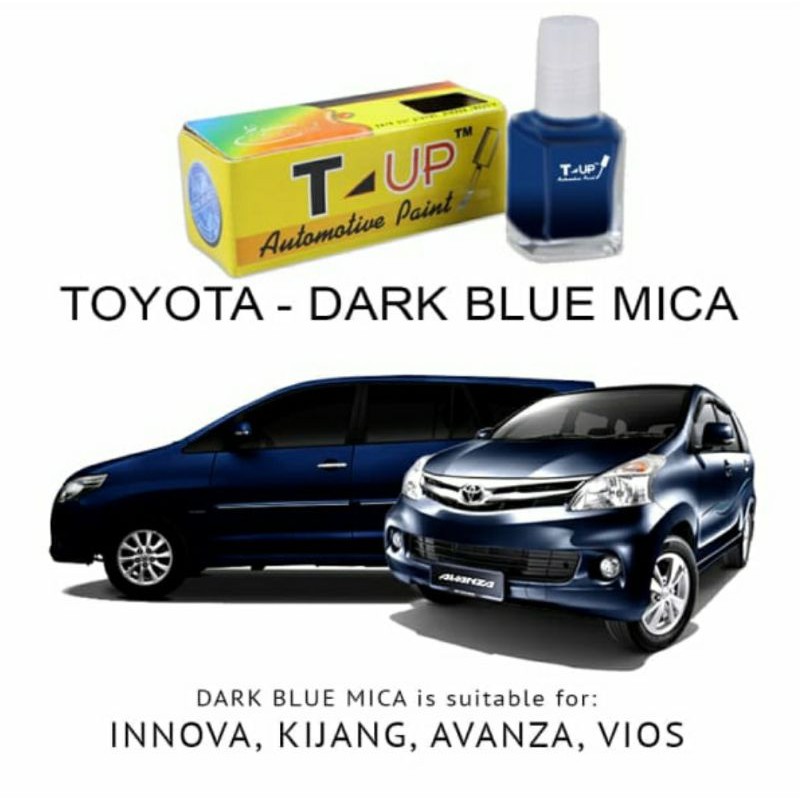 T-UP CAT OLES TOYOTA DARK BLUE MICA CONTOH CAT TOYOTA BIRU SAMPLE CAT BIRU TOYOTA AVANZA INNOVA VIOS