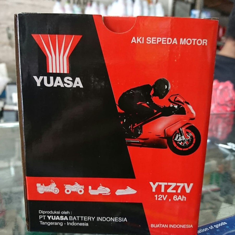 Jual Yuasa YTZ7V 6AH ori aki STANDAR motor yamaha N Max Aerox LEXI NMAX