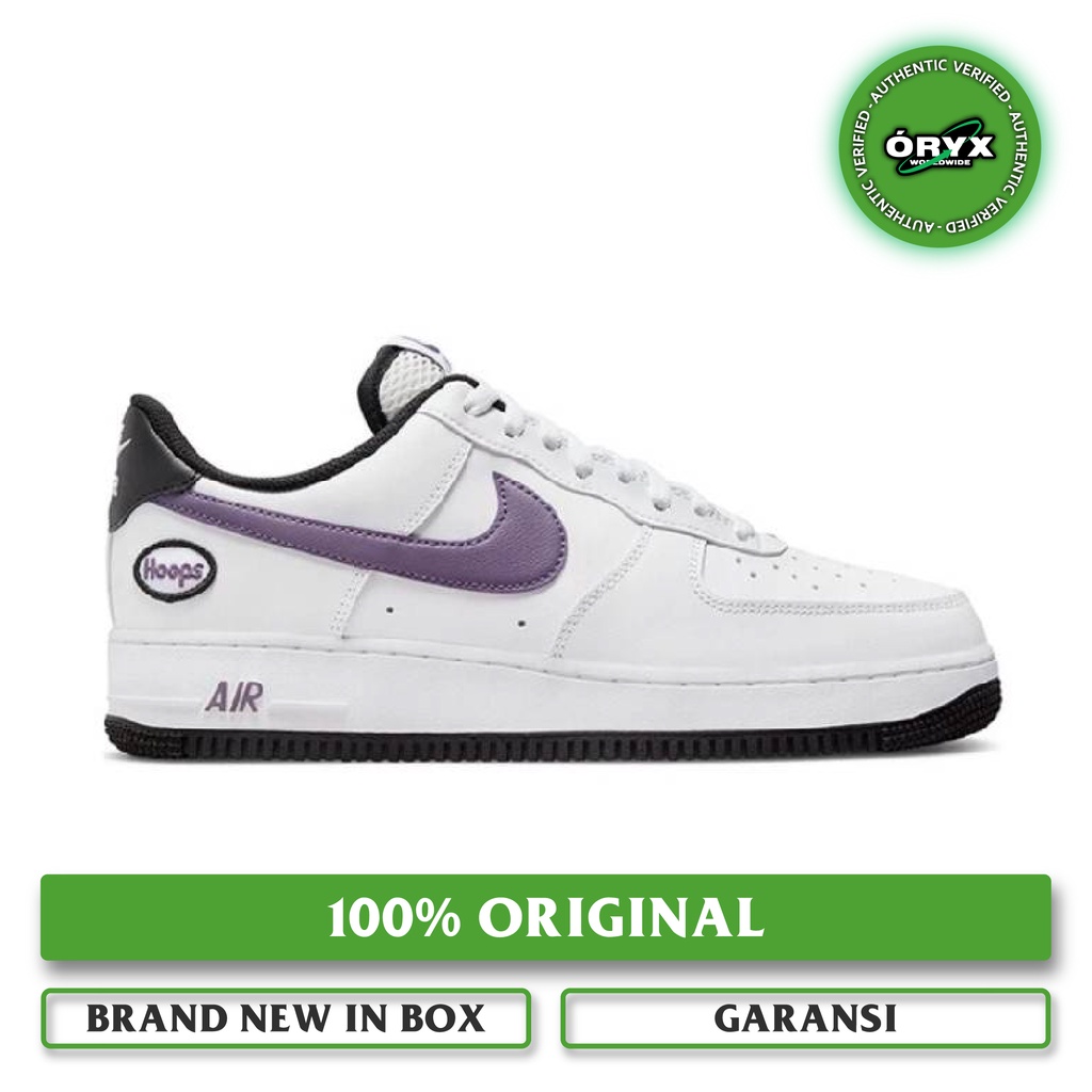 Nike Air Force 1 '07 LV8 Hoops White / Canyon Purple / Black / White (DH7440-100) 100% ORIGINAL