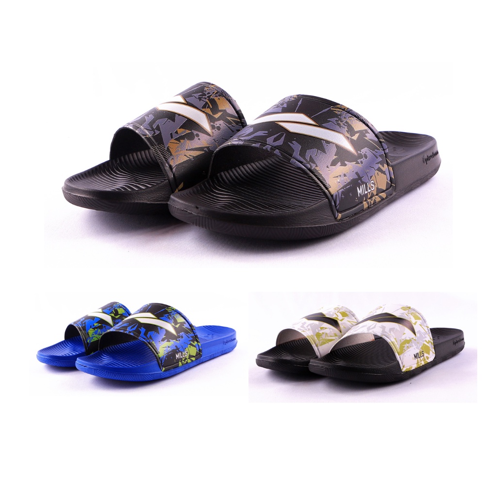 SANDAL ORIGINAL MILLS VULCAN SLIDE - SANDAL MILS - SANDAL JALAN - SANDAL SELOP - SLIP ON - SANDAL SA