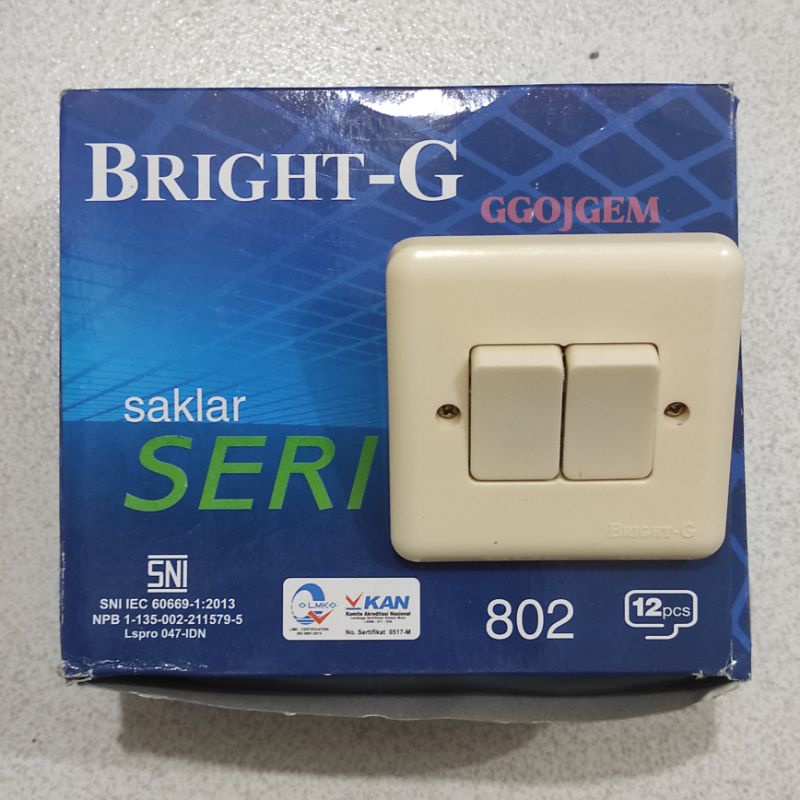 Saklar Seri Lampu BRIGHT-G / BrightG SNI