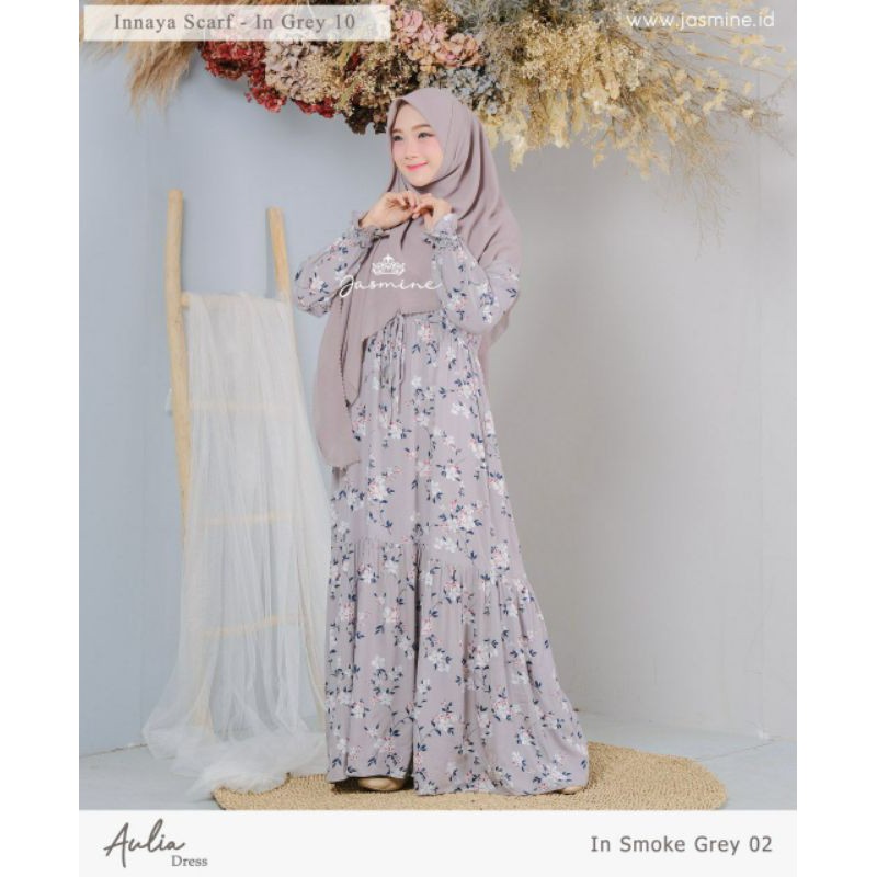 Aulia Dress Jasmine by lidiahadiwinoto (home dress rayon)