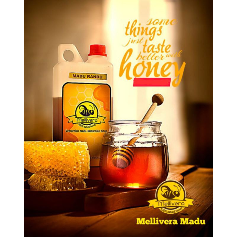 

Madu Murni Mellivera Bunga Randu (100gr - 1kg)