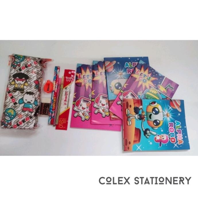 

Paket Set Anak Sekolah 3 in 1 / Alat Tulis Set / Stationery Set