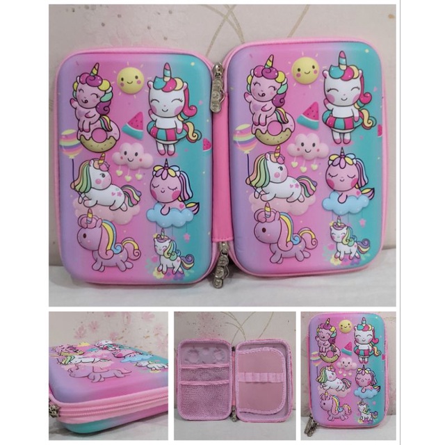 

Tempat Pensil Timbul 2 sisi Unicorn Gradasi