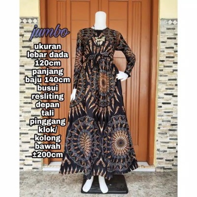 Gamis Batik (cod) Manggar Gamis Batik Pesta Model Terbaru