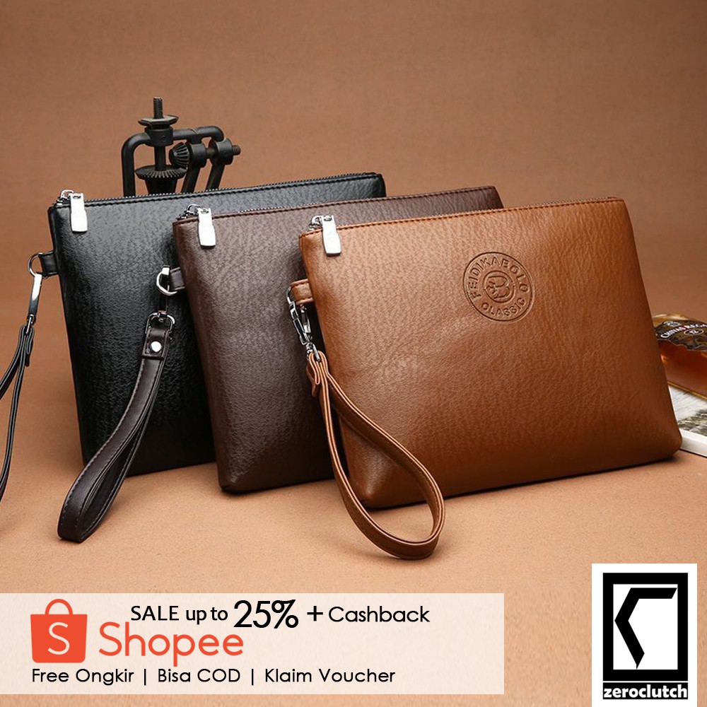 Tas Tangan Pria - Clutch Pria - Dompet Pria - CLUTCH FEIDKABOLO - Dompet Kulit Pria Wanita - Pouch