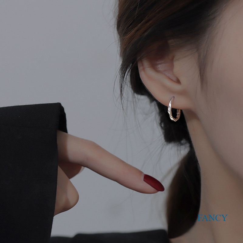 Anting Hoop Sterling Silver 925 Untuk Wanita