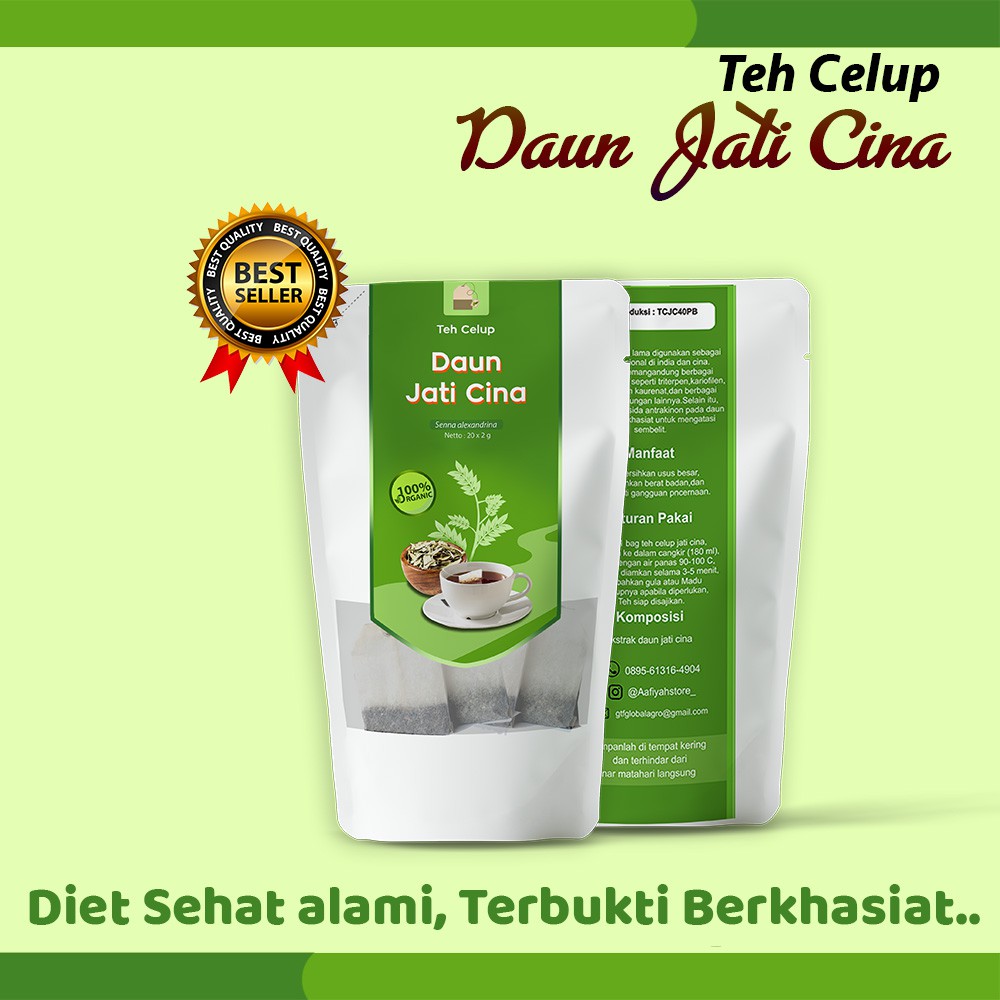 SPECIAL PROMO!!! Teh Celup Daun Jati Cina Herbal, Peluntur ...