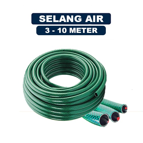 SELANG AIR 10 METER / SELANG AIR PAKETAN  / SELANG ANTI LUMUT BENANG ANYAM 3 METER / SELANG TAMAN / SELANG AIR