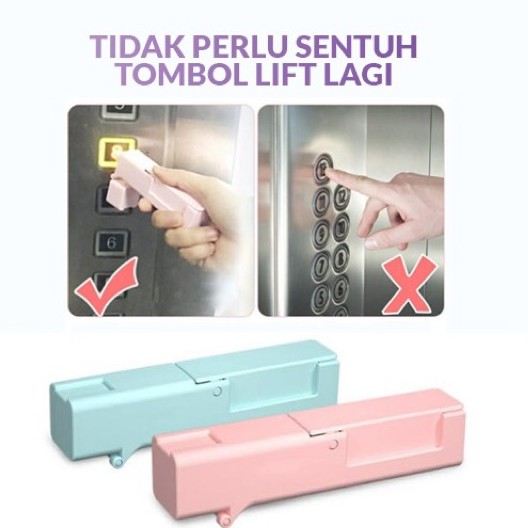 Trend-Sanitary Tool Zero Touch Alat Buka Pintu Tekan Tombol Lift Higienis