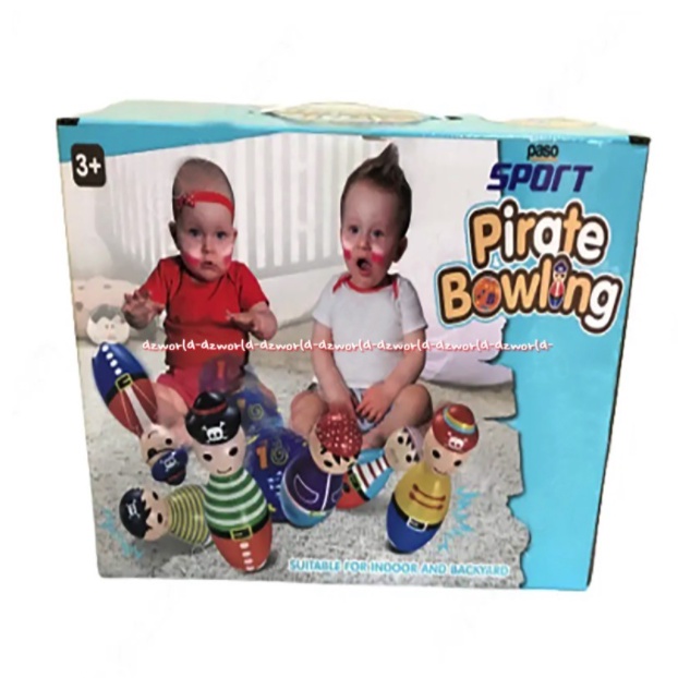 Paso Bowling Pirate Bowling For Kids a Classic Game Mainan Bowling Untuk Anak Melatih Ketangkasan Anak Paso Sport Model Bajak Laut