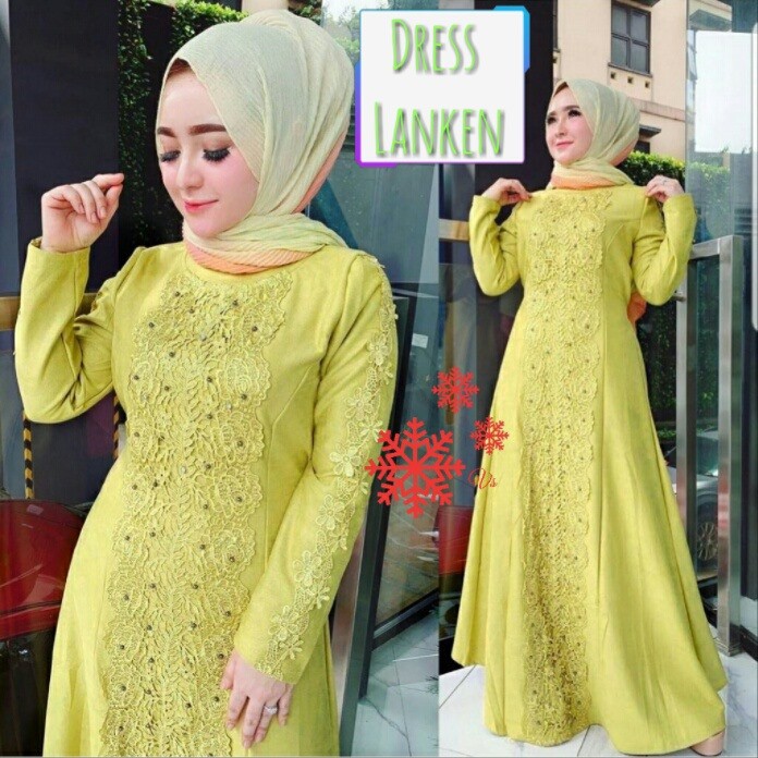 Dress Lanken - Pakaian Wanita - Dress Muslim Wanita Terbaru