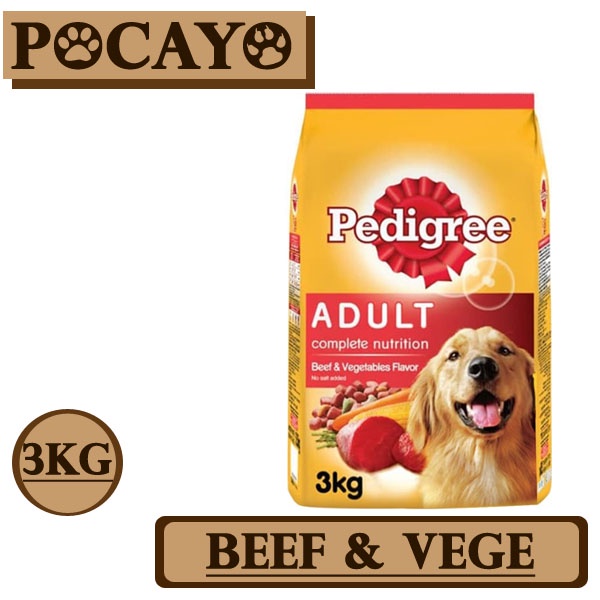 Pedigree Adult Beef &amp; Veg 3kg