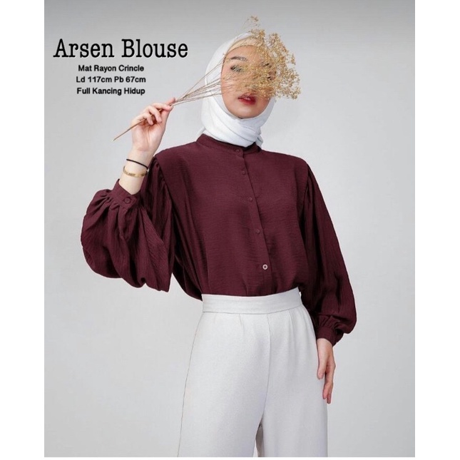 ARSEN BLOUSE RAYON CRINCLE // BLOUSE RAYON PREMIUM