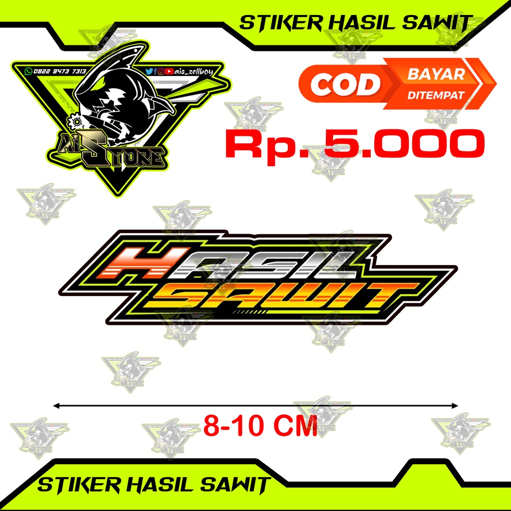 Stiker hasil Sawit