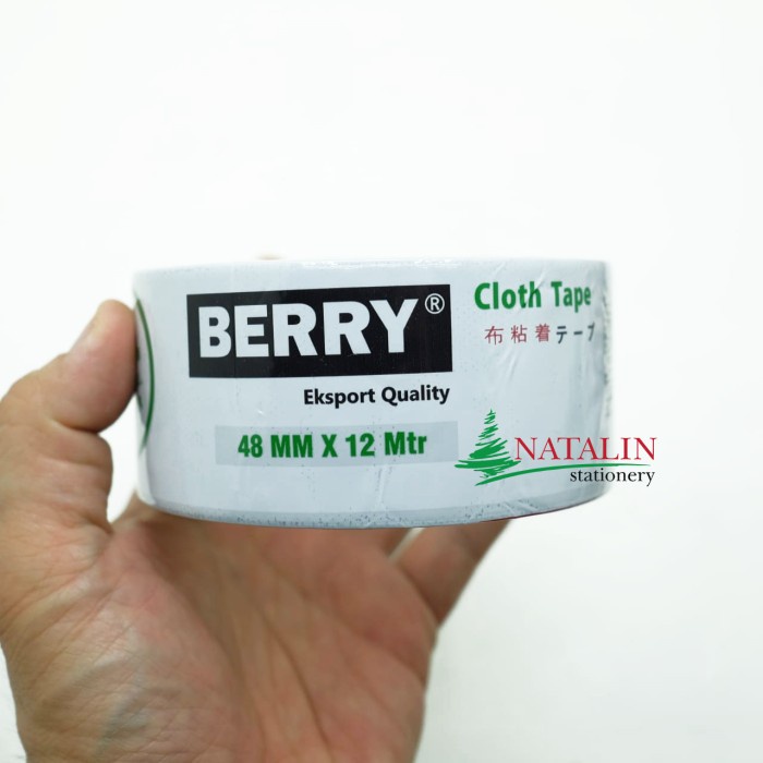 

Lakban Kain Hitam BERRY 2 48 mm x 12 m Cloth Tape Isolasi Jilid Berkualitas